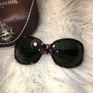 True Religion sunglasses blonde tortoise shell